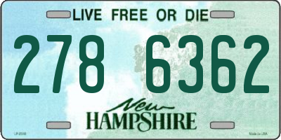 NH license plate 2786362