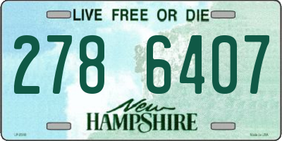 NH license plate 2786407