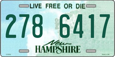 NH license plate 2786417