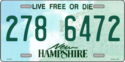 NH license plate 2786472