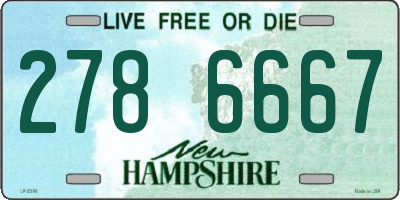 NH license plate 2786667