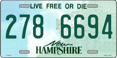 NH license plate 2786694