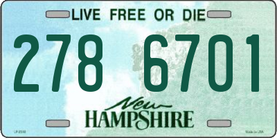NH license plate 2786701
