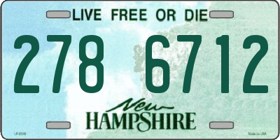 NH license plate 2786712