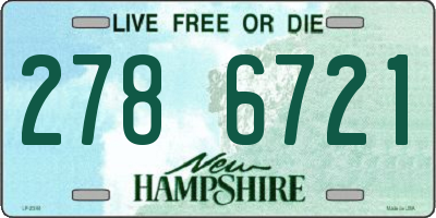 NH license plate 2786721