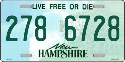 NH license plate 2786728