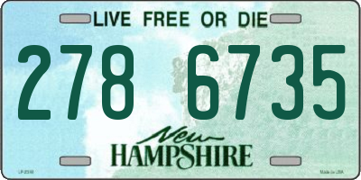 NH license plate 2786735