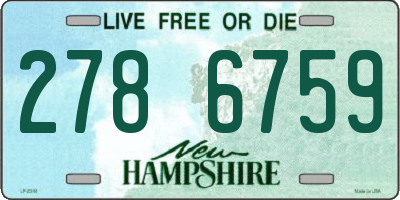 NH license plate 2786759