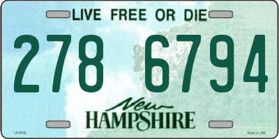NH license plate 2786794