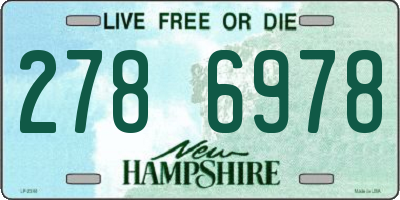 NH license plate 2786978