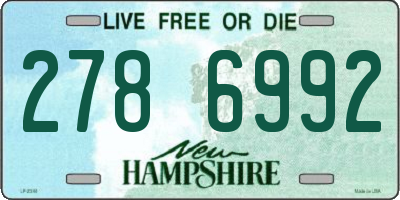 NH license plate 2786992