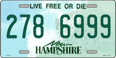 NH license plate 2786999