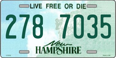 NH license plate 2787035