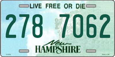 NH license plate 2787062