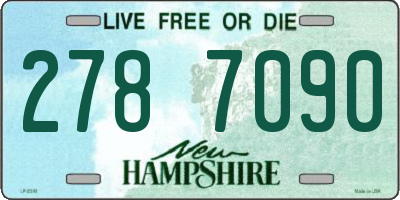 NH license plate 2787090