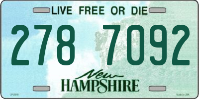 NH license plate 2787092
