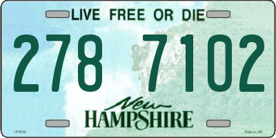 NH license plate 2787102