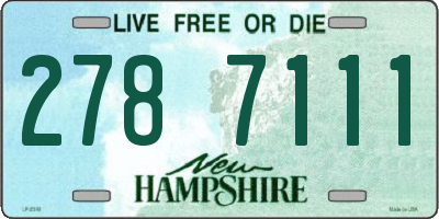 NH license plate 2787111