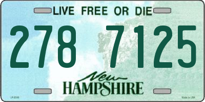 NH license plate 2787125