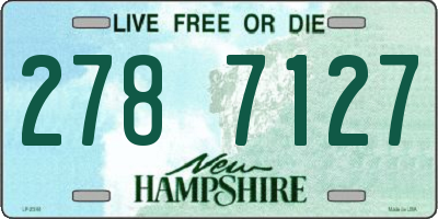 NH license plate 2787127