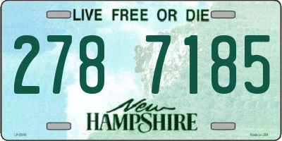 NH license plate 2787185