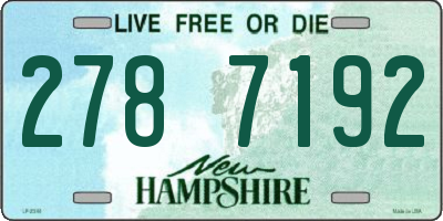 NH license plate 2787192
