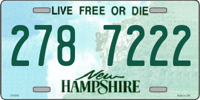 NH license plate 2787222