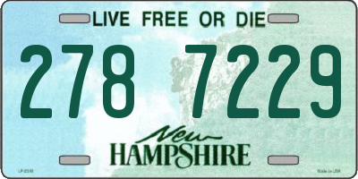 NH license plate 2787229