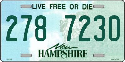 NH license plate 2787230