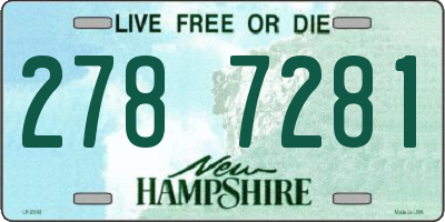 NH license plate 2787281