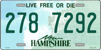 NH license plate 2787292