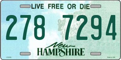 NH license plate 2787294