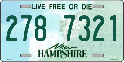 NH license plate 2787321