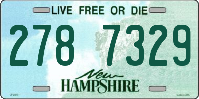 NH license plate 2787329