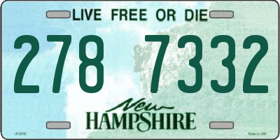 NH license plate 2787332