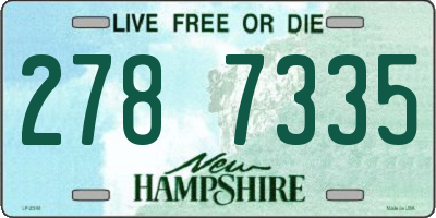 NH license plate 2787335