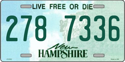 NH license plate 2787336