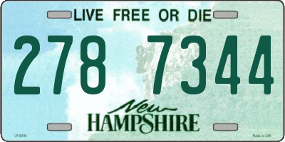 NH license plate 2787344
