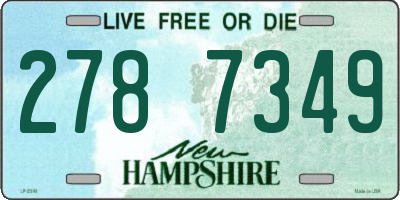 NH license plate 2787349