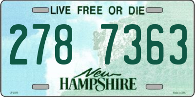 NH license plate 2787363
