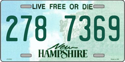 NH license plate 2787369