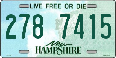 NH license plate 2787415