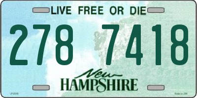NH license plate 2787418