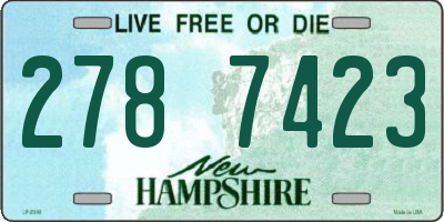 NH license plate 2787423