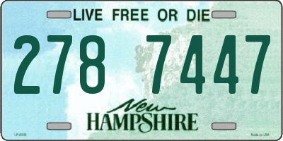 NH license plate 2787447