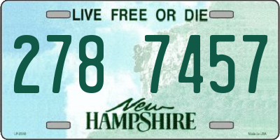 NH license plate 2787457