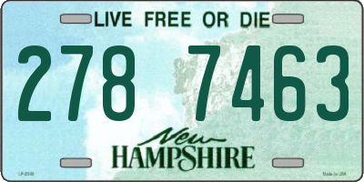 NH license plate 2787463