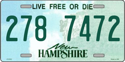 NH license plate 2787472