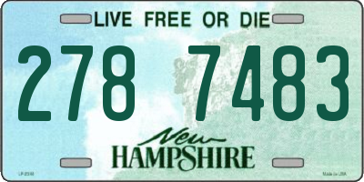 NH license plate 2787483