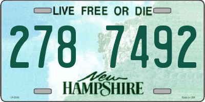 NH license plate 2787492
